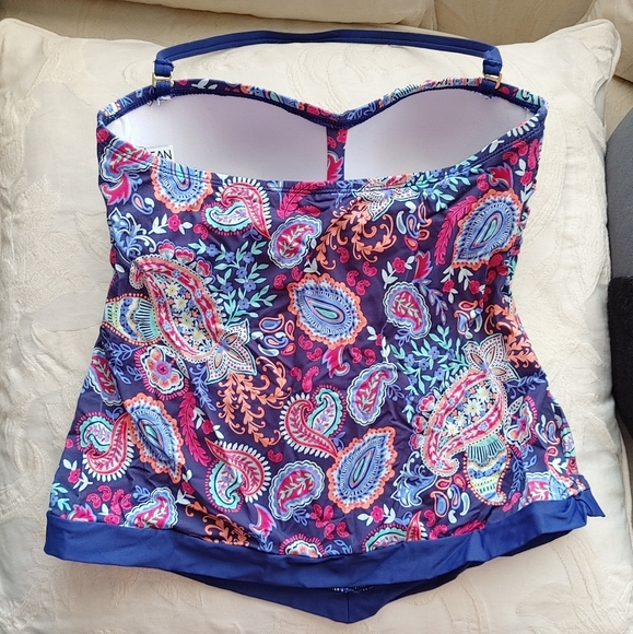 Floral Tankini Swimsuit Top - Picture 2 of 4